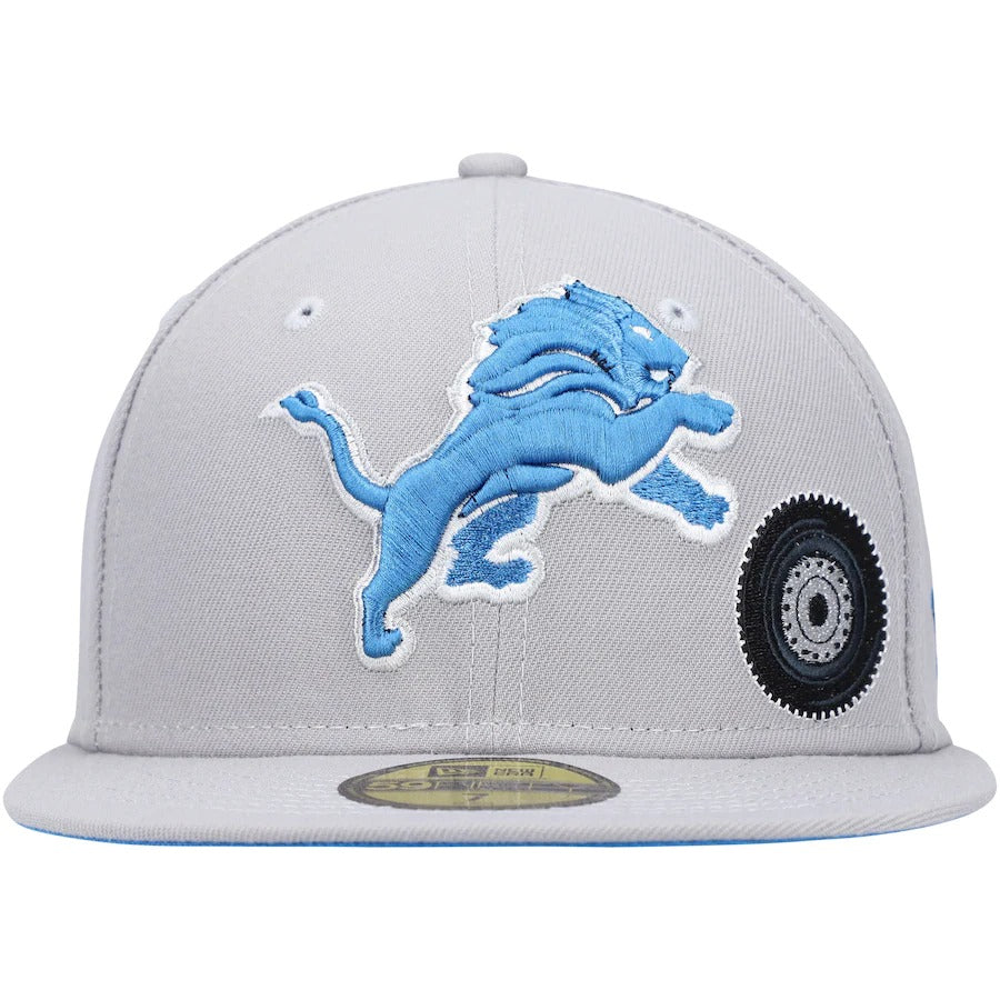 New Era Detroit Lions Gray City Describe 59FIFTY Fitted Hat