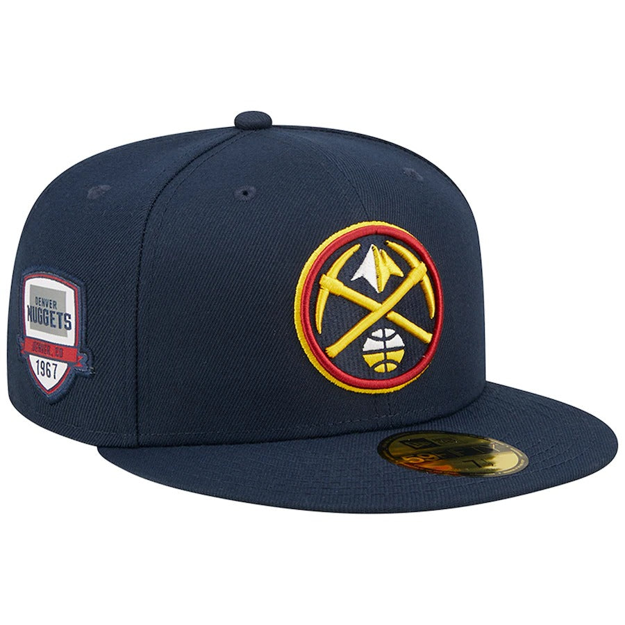 New Era Denver Nuggets Navy City Side 59FIFTY Fitted Hat