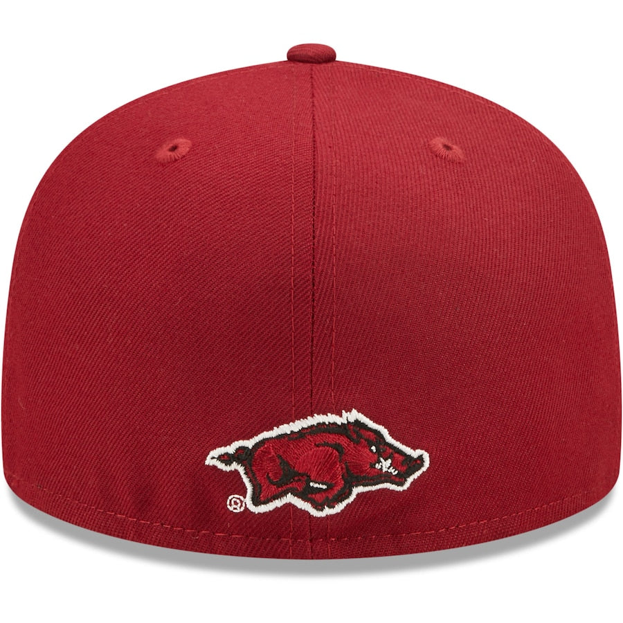 New Era Arkansas Razorbacks Cardinal Griswold 59FIFTY Fitted Hat