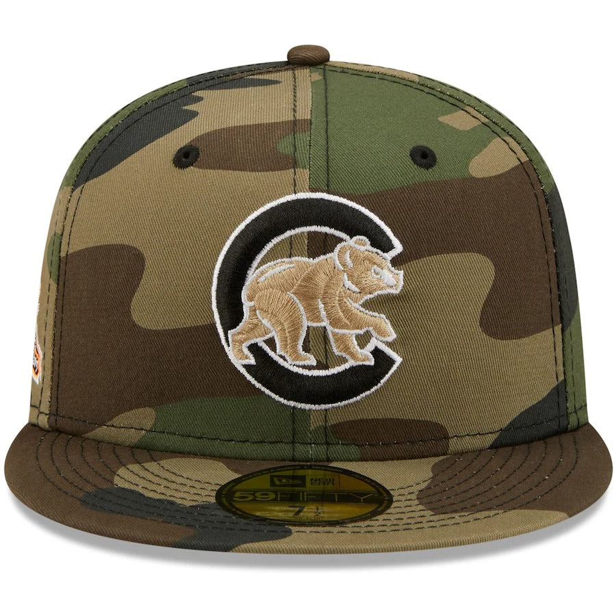 New Era Chicago Cubs Camo Wrigley Field 100th Anniversary Flame Undervisor 59FIFTY Fitted Hat