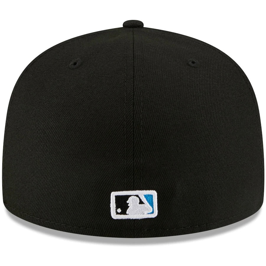 New Era Black Miami Marlins Local II 59FIFTY Fitted Hat