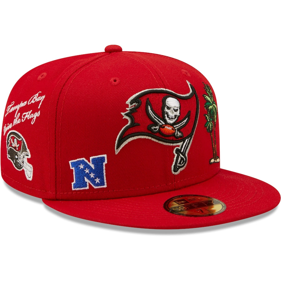 New Era Red Tampa Bay Buccaneers Team Local 59FIFTY Fitted Hat