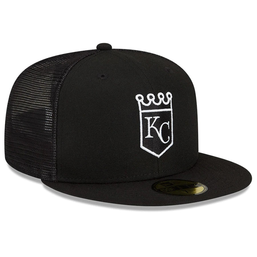 New Era Kansas City Royals Black 2022 Batting Practice 59FIFTY Fitted Hat
