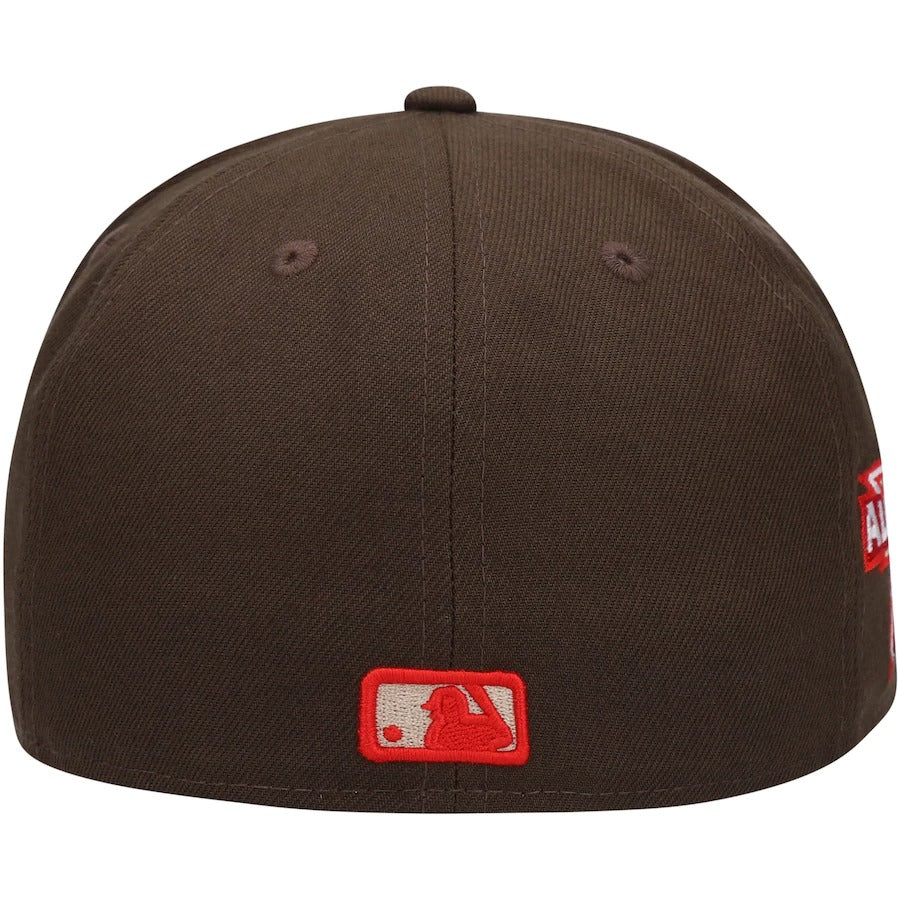 New Era Colorado Rockies Brown 2021 All-Star Game Team Scarlet Undervisor 59FIFTY Fitted Hat