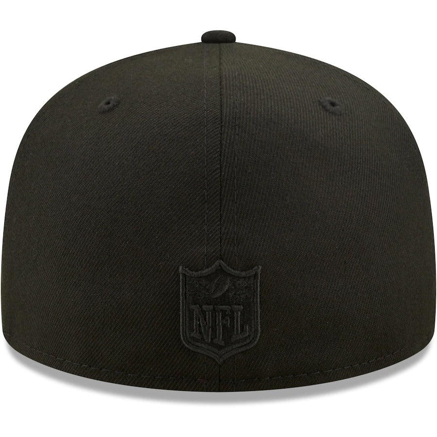 New Era San Francisco 49ers Black on Black Alternate Logo 59FIFTY Fitted Hat