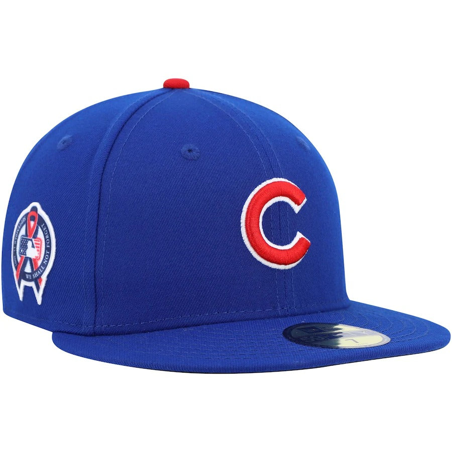 New Era Chicago Cubs Royal 9/11 Memorial Side Patch 59FIFTY Fitted Hat
