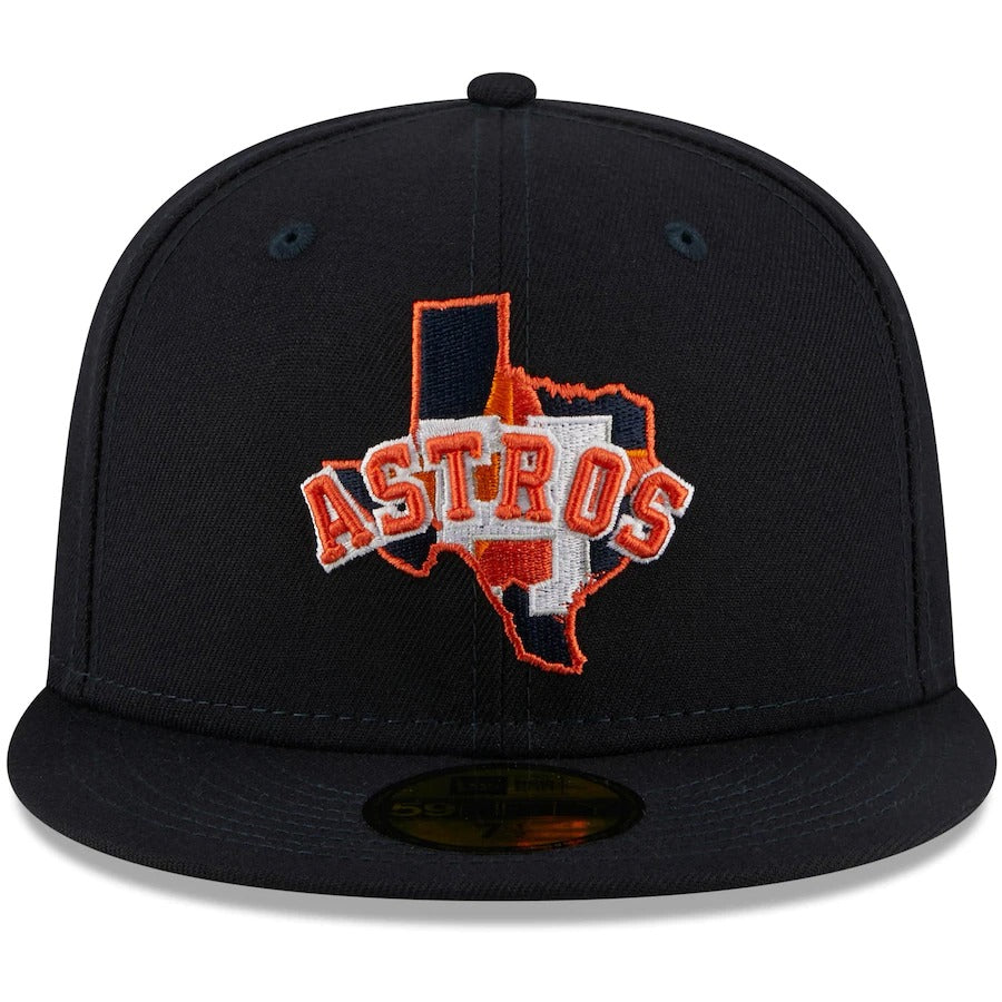 New Era Navy Houston Astros Local II 59FIFTY Fitted Hat