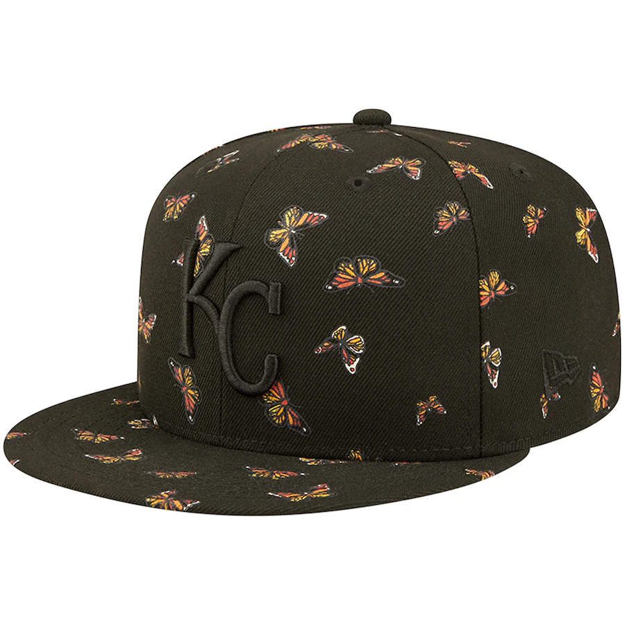 New Era Kansas City Royals Black Flutter 59FIFTY Fitted Hat