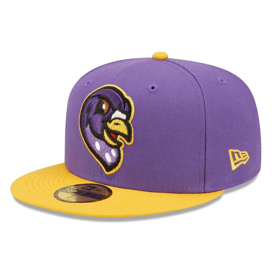 New Era Akron RubberDucks Gold/ Homers Theme Night 59FIFTY Fitted Hat