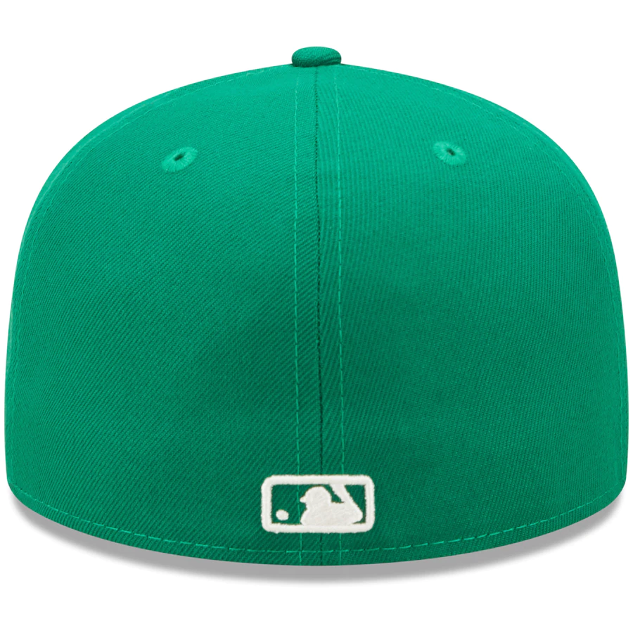 New Era New York Mets Kelly Green Logo White 59FIFTY Fitted Hat