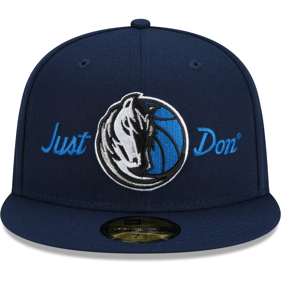 New Era x Just Don Dallas Mavericks Navy 59FIFTY Fitted Hat