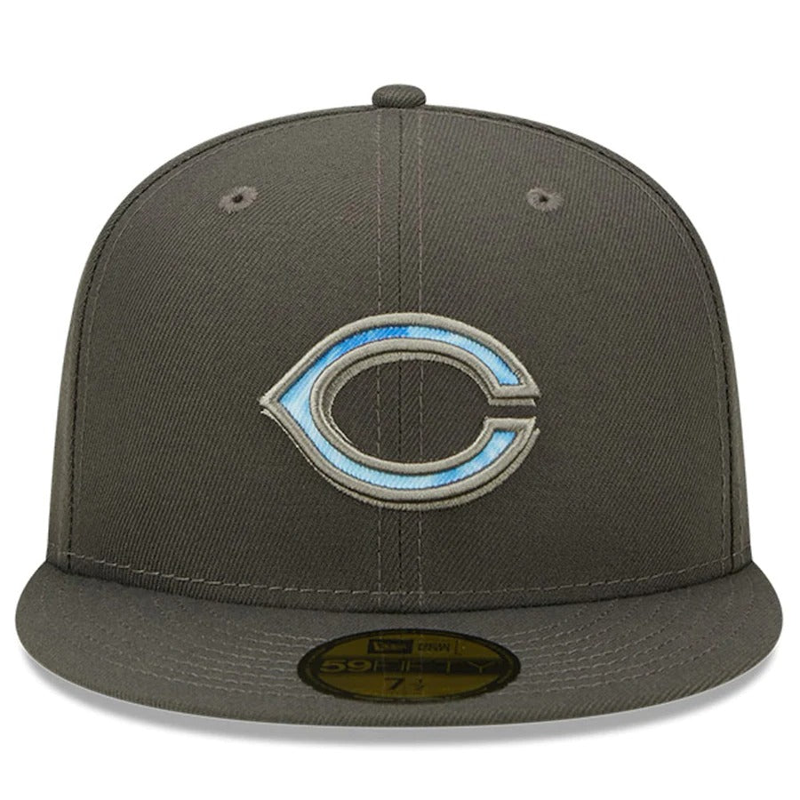 New Era Cincinnati Reds Graphite 2022 Father's Day On-Field 59FIFTY Fitted Hat