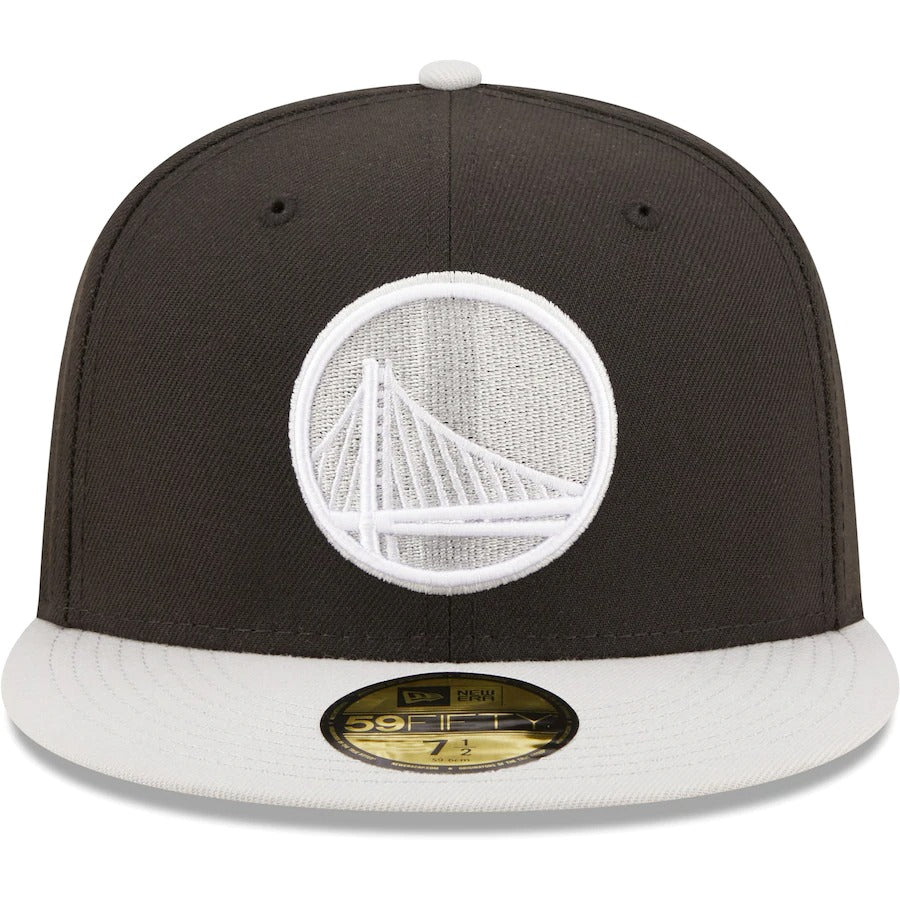 New Era Golden State Warriors Black/Gray Two-Tone Color Pack 59FIFTY Fitted Hat