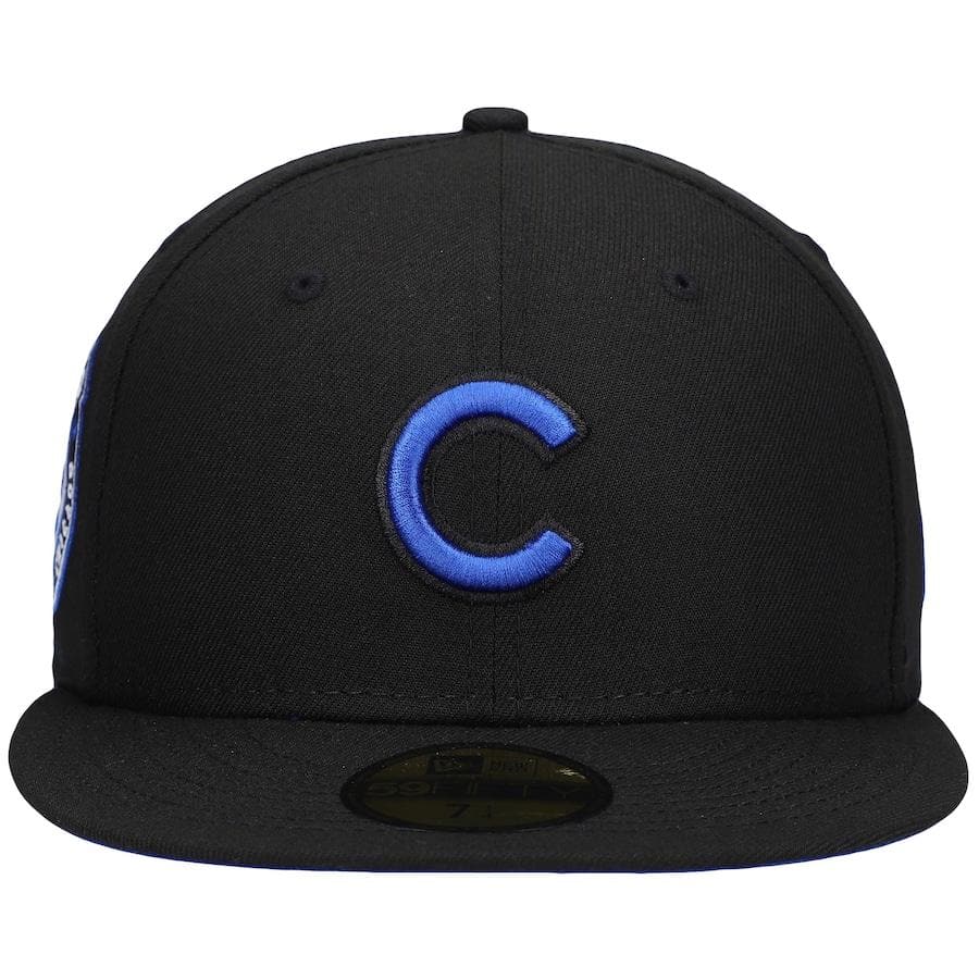 New Era Chicago Cubs Black World Series 1962 MLB All-Star Game Royal Under Visor 59FIFTY Fitted Hat