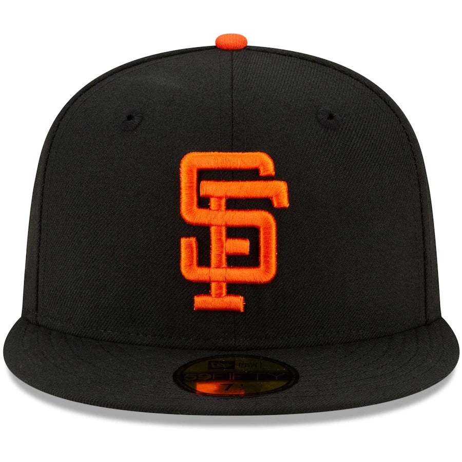 New Era Black San Francisco Giants Authentic Collection 1989 World Series Battle of the Bay Replica Floral Undervisor 59FIFTY Fitted Hat