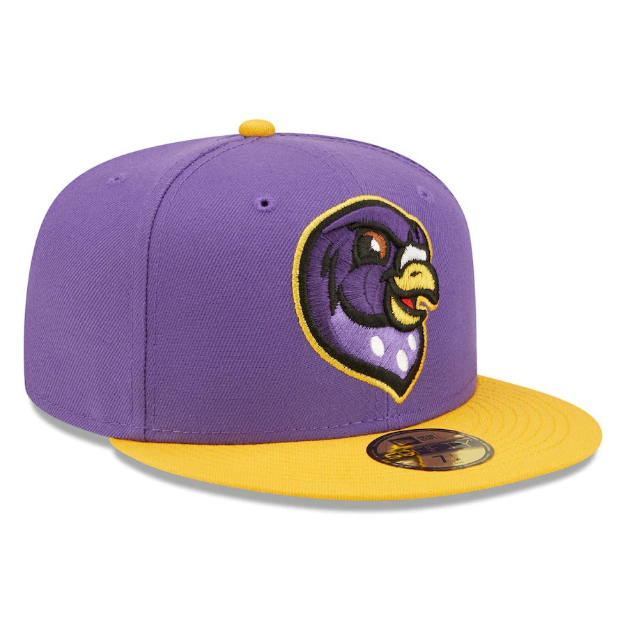 New Era Akron RubberDucks Gold/ Homers Theme Night 59FIFTY Fitted Hat