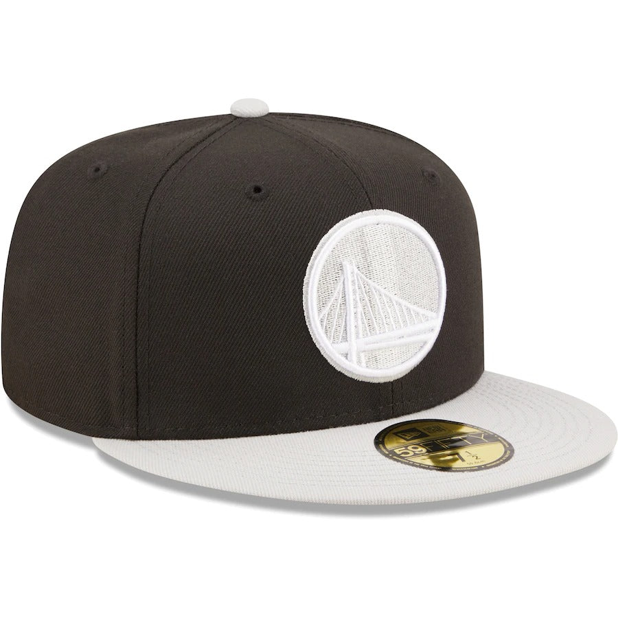 New Era Golden State Warriors Black/Gray Two-Tone Color Pack 59FIFTY Fitted Hat