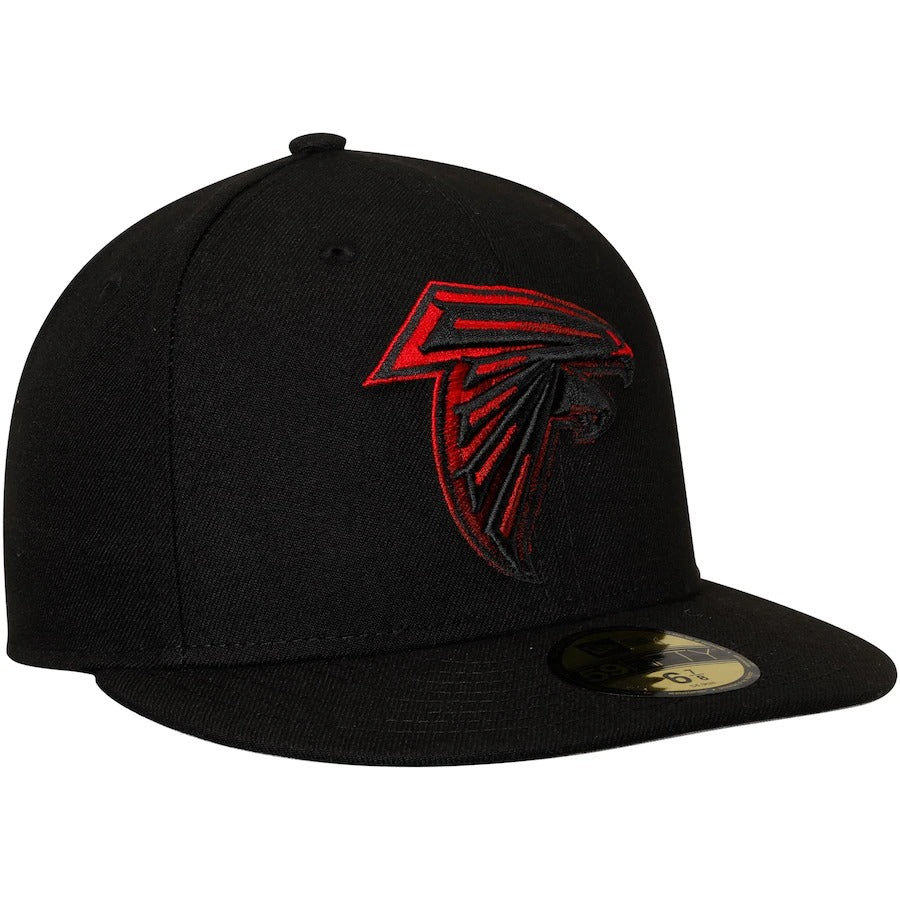 New Era Black Atlanta Falcons Color Dim 59FIFTY Fitted Hat