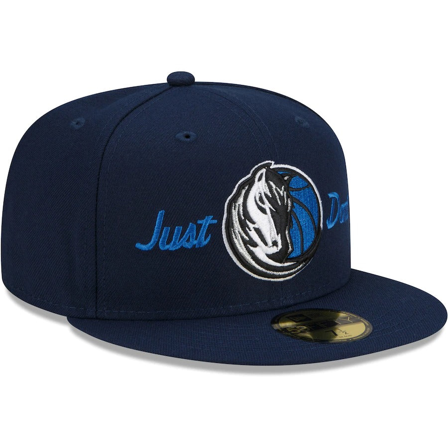 New Era x Just Don Dallas Mavericks Navy 59FIFTY Fitted Hat