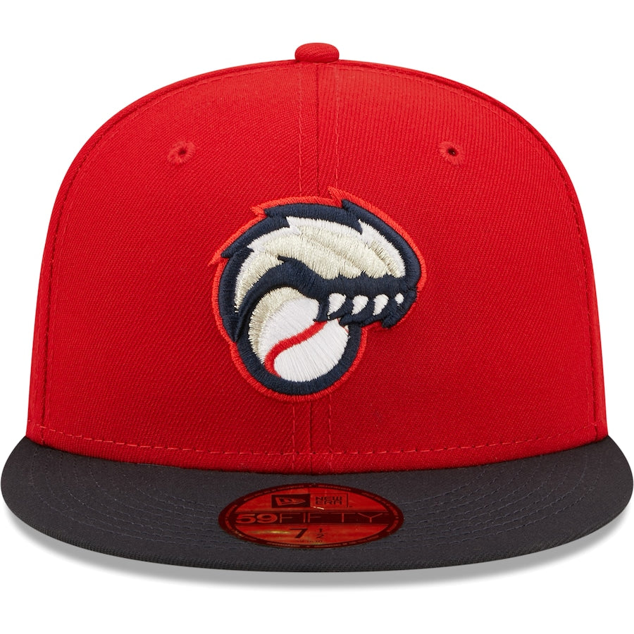 New Era New Hampshire Fisher Cats Red Authentic Collection Team Alternate 59FIFTY Fitted Hat