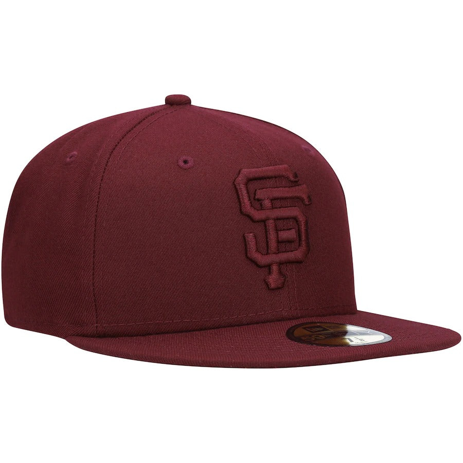 New Era San Francisco Giants Maroon Oxblood Tonal 59FIFTY Fitted Hat