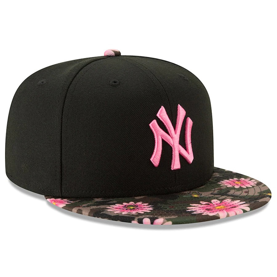 New Era Black New York Yankees Floral Morning 59FIFTY Fitted Hat