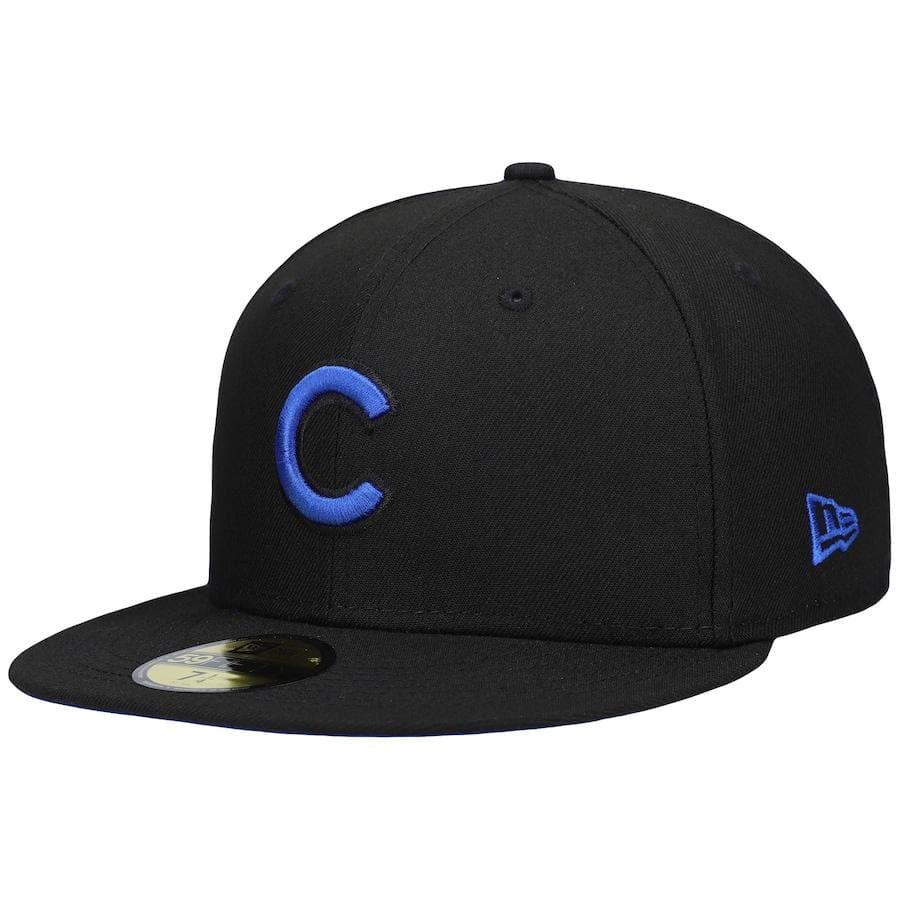 New Era Chicago Cubs Black World Series 1962 MLB All-Star Game Royal Under Visor 59FIFTY Fitted Hat