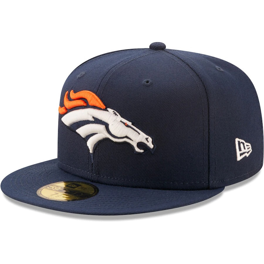 New Era Navy Denver Broncos 3X Super Bowl Champions 59FIFTY Fitted Hat