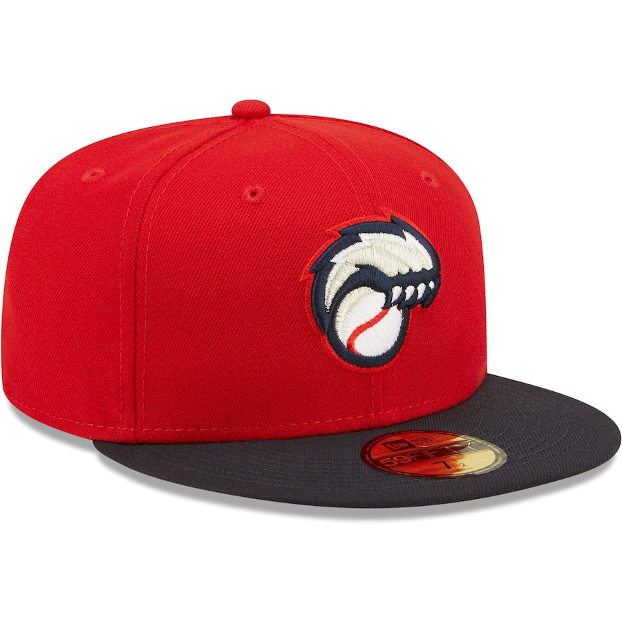 New Era New Hampshire Fisher Cats Red Authentic Collection Team Alternate 59FIFTY Fitted Hat