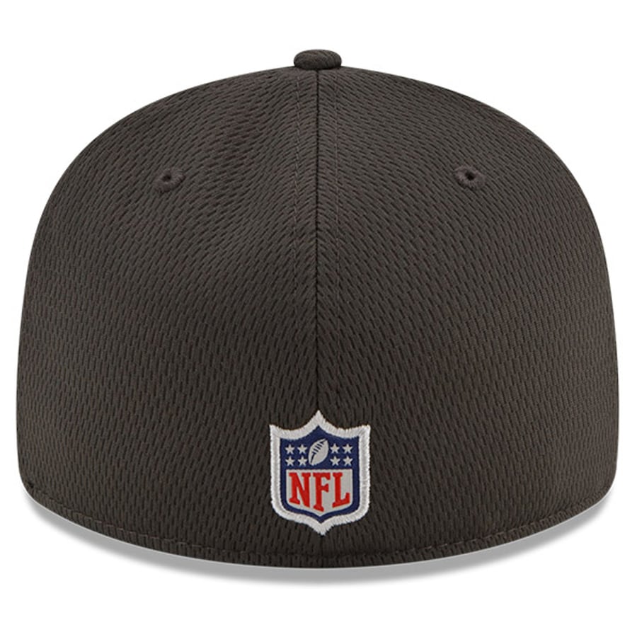 New Era Pewter/Black Tampa Bay Buccaneers 2021 NFL Sideline Road Low Profile 59FIFTY Fitted Hat