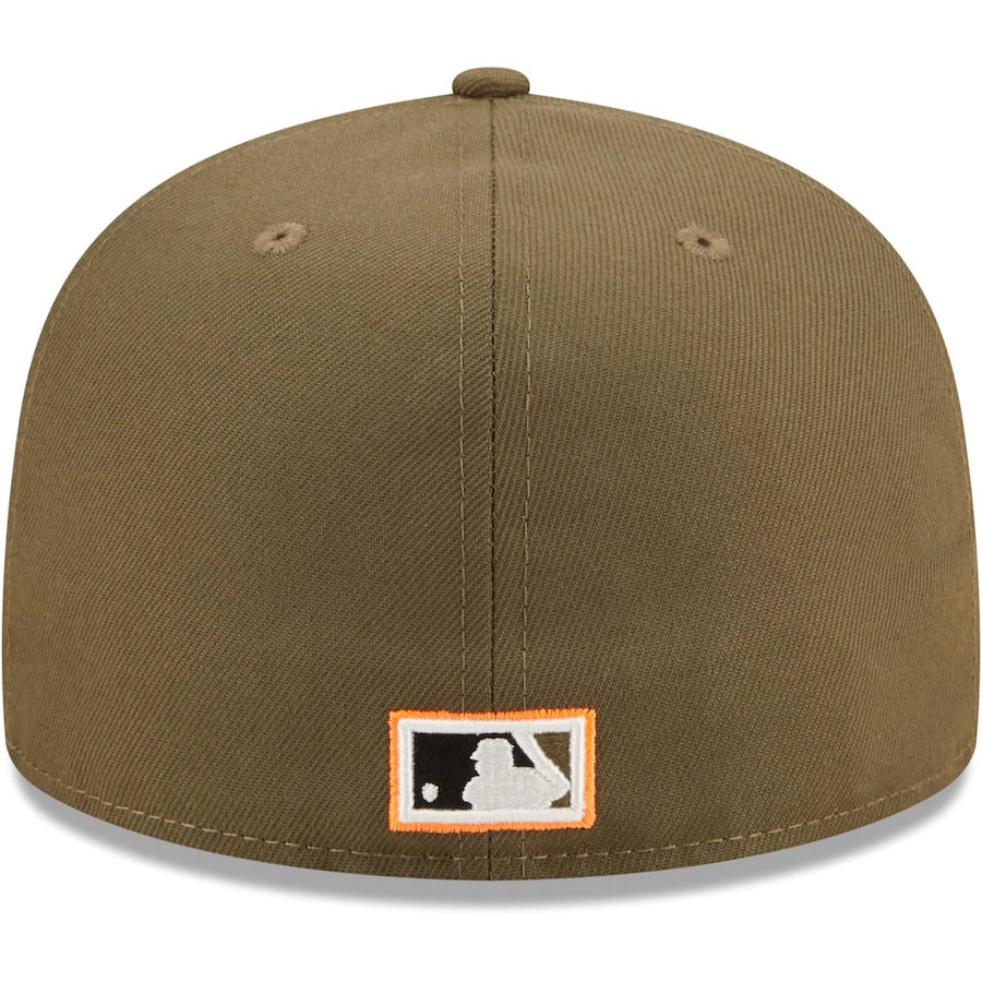 New Era Houston Astros Olive 20th Anniversary Hunter Flame Undervisor 59FIFTY Fitted Hat