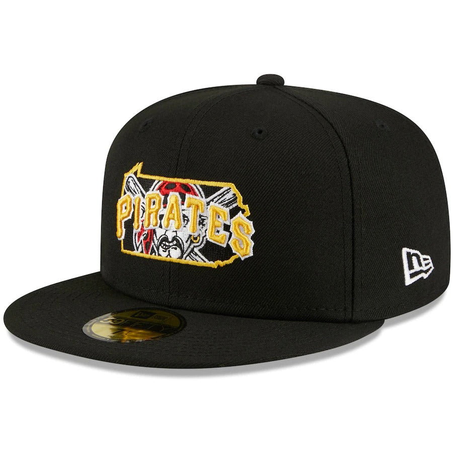 New Era Black Pittsburgh Pirates Local II 59FIFTY Fitted Hat