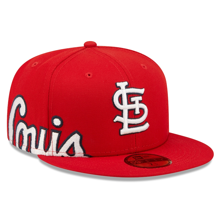 New Era St. Louis Cardinals Red Sidesplit 59FIFTY Fitted Hat