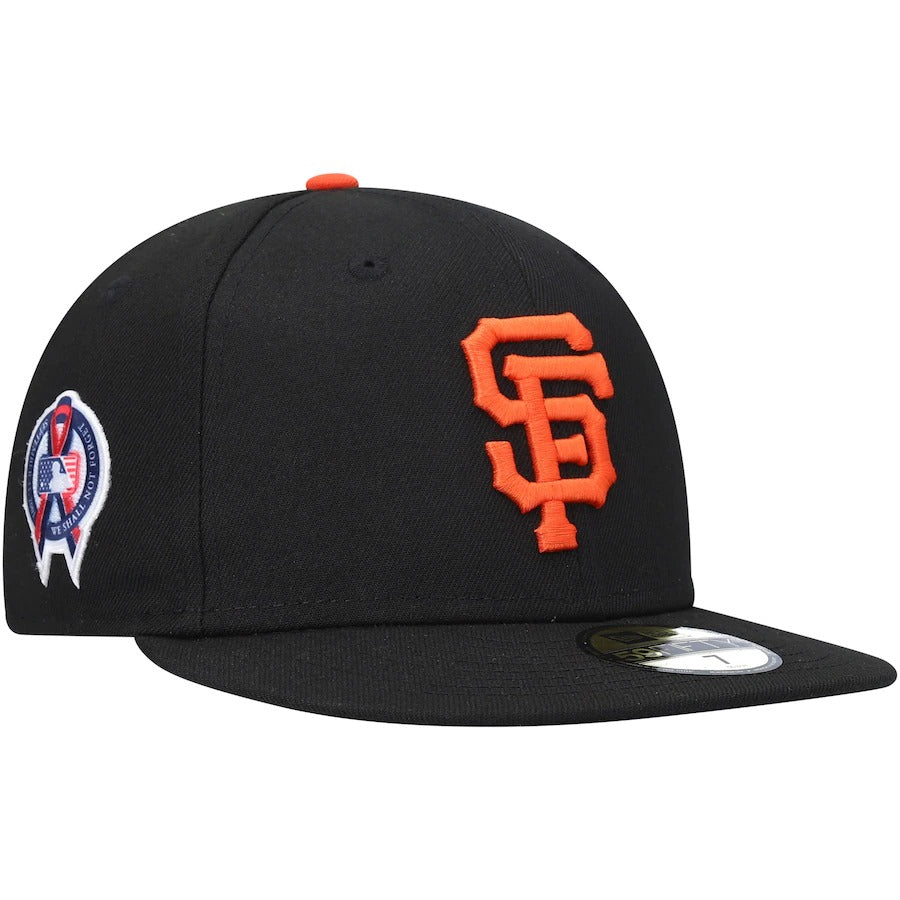 New Era San Francisco Giants Black 9/11 Memorial Side Patch 59FIFTY Fitted Hat
