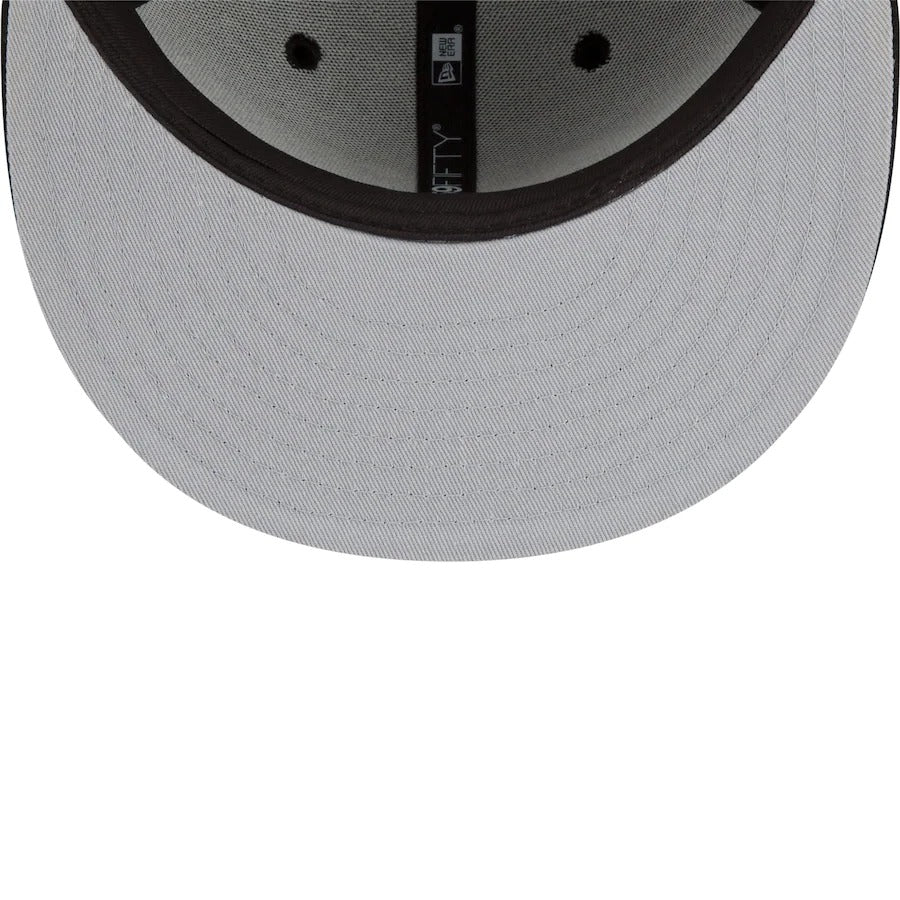 New Era Philadelphia 76ers Black/White 2021/22 City Edition Alternate 59FIFTY Fitted Hat