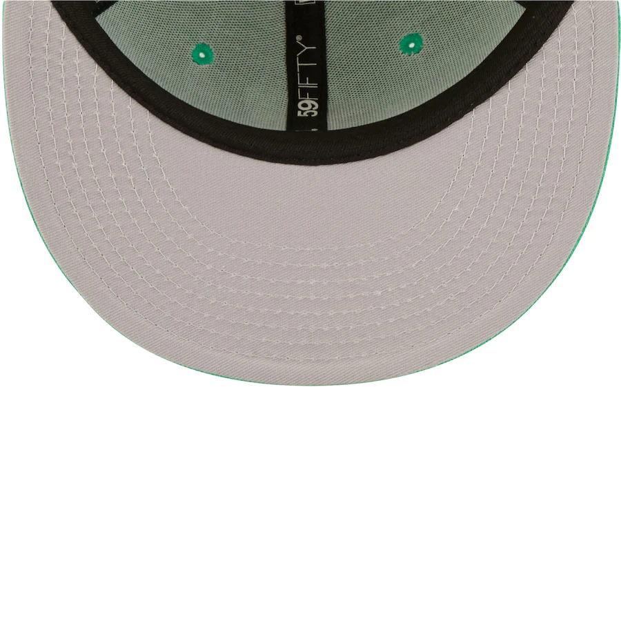 New Era Atlanta Braves Island Green Logo White 59FIFTY Fitted Hat