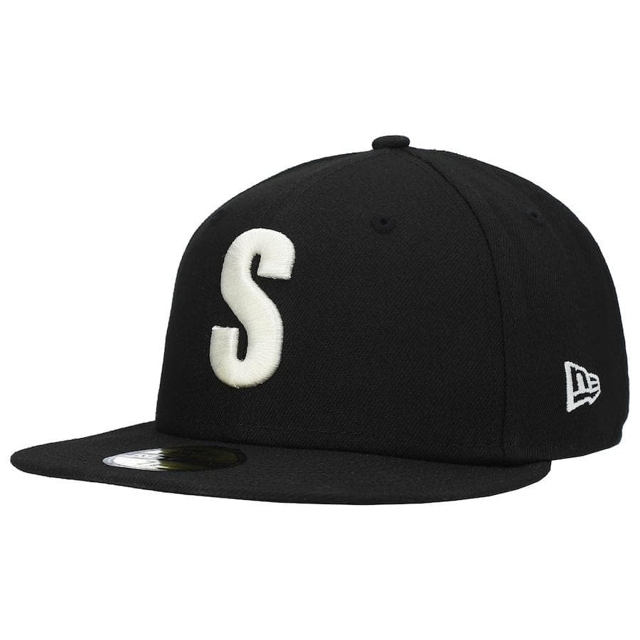 New Era Seattle Mariners Cooperstown Collection Turn Back The Clock Steelheads Black 59FIFTY Fitted Hat