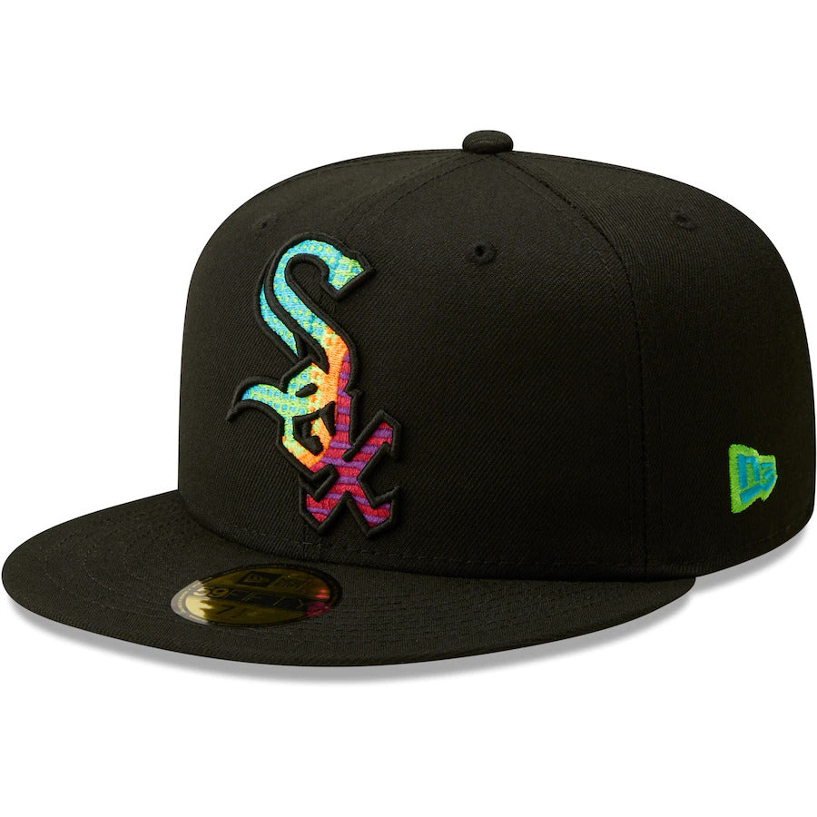 New Era Black Chicago White Sox Neon Fill 59FIFTY Fitted Hat