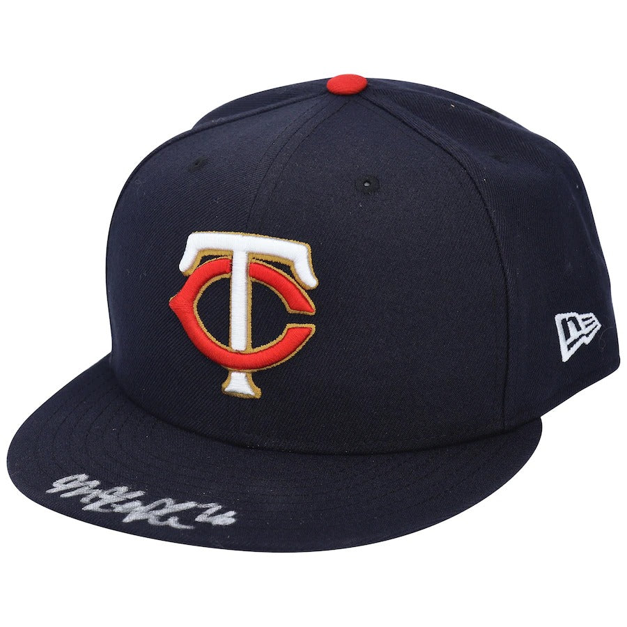 New Era Max Kepler Minnesota Twins Navy Autographed 59FIFTY Fitted Hat