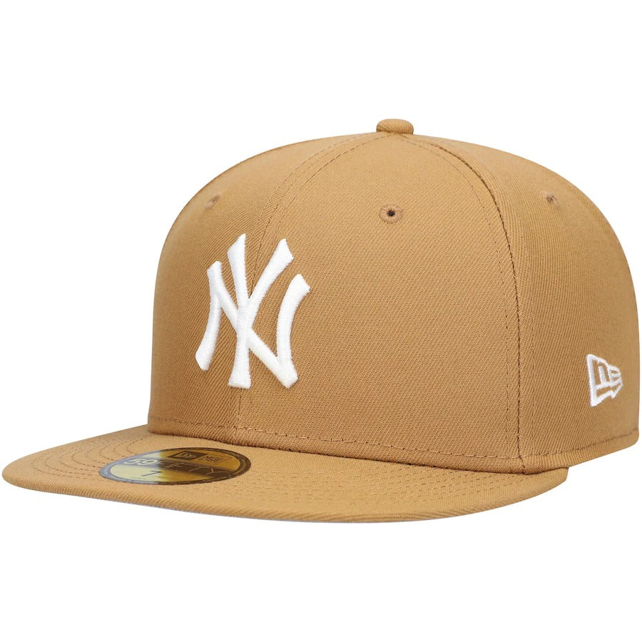 New Era Tan New York Yankees Wheat 59FIFTY Fitted Hat
