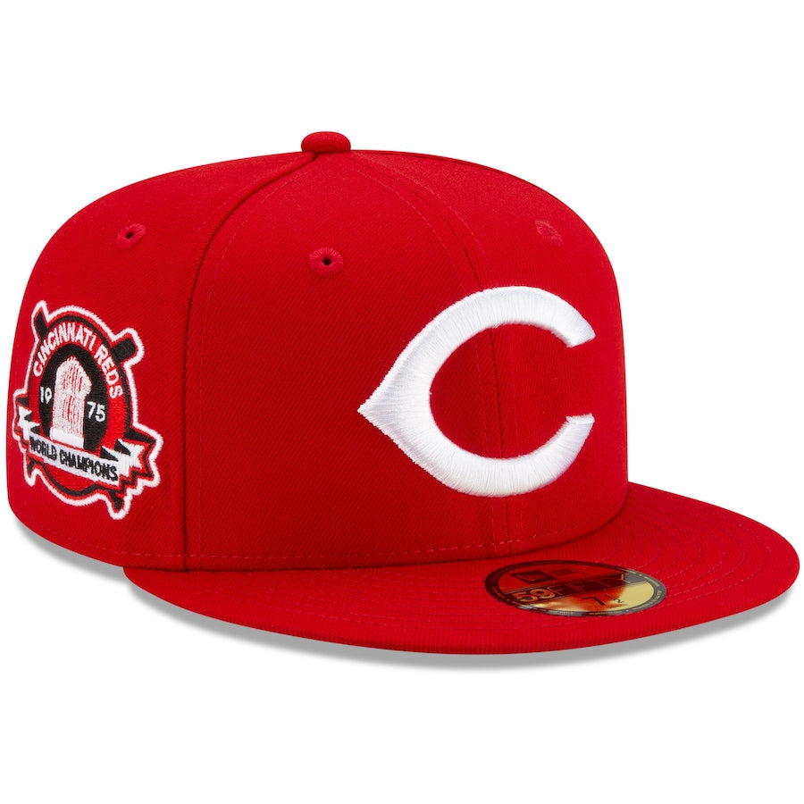 New Era Red Cincinnati Reds Authentic Collection 1975 World Series Replica Floral Undervisor 59FIFTY Fitted Hat