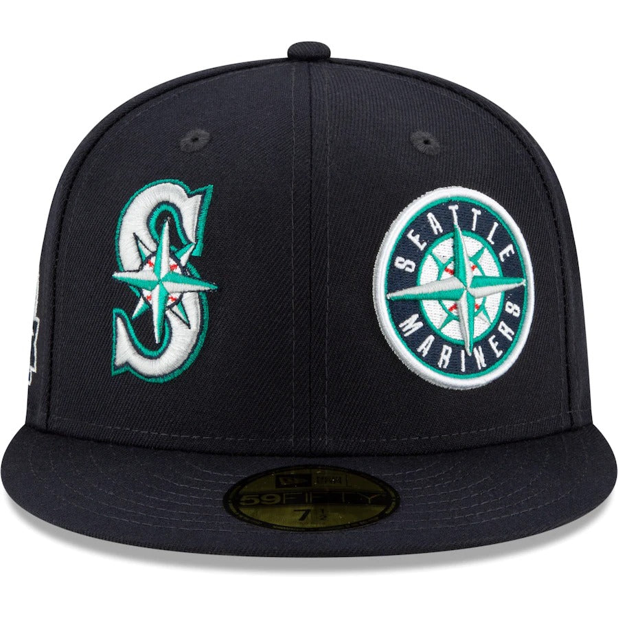 New Era Seattle Mariners Navy Patch Pride 59FIFTY Fitted Hat