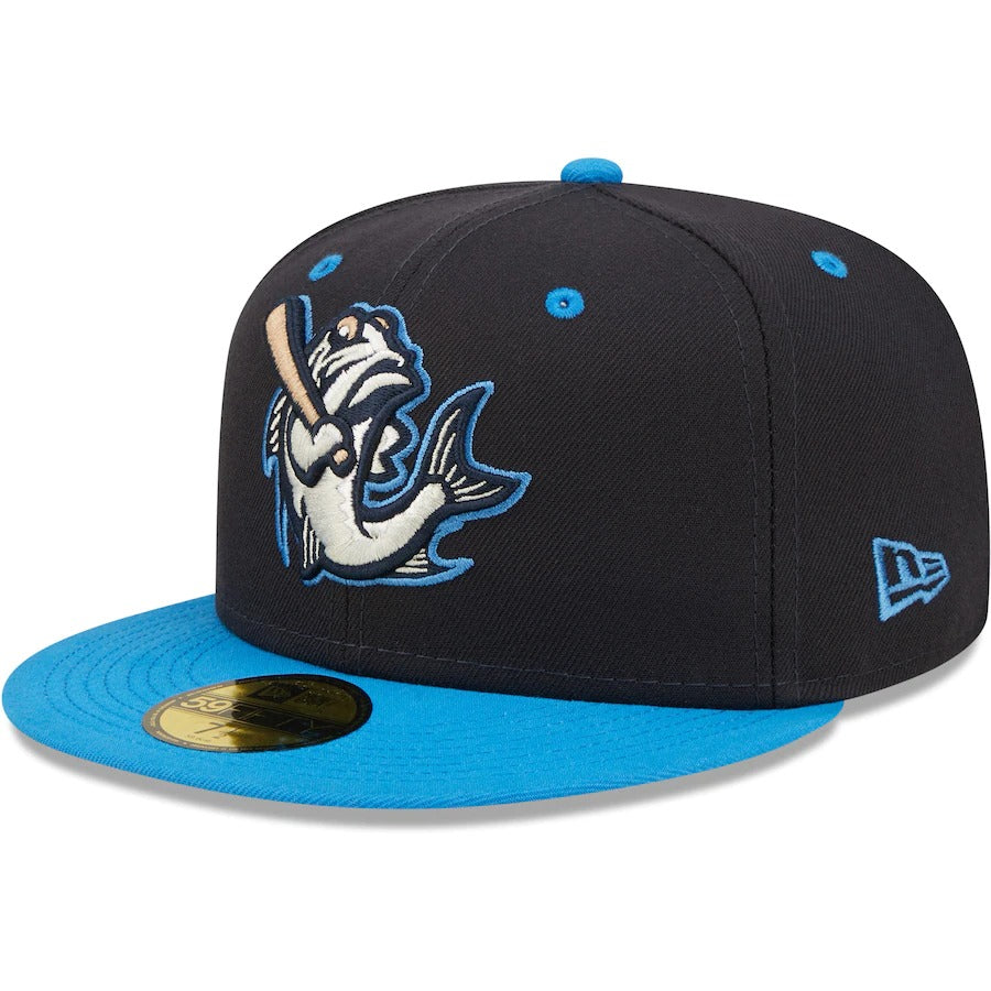 New Era Tampa Tarpons Navy Authentic Collection Road 59FIFTY Fitted Hat