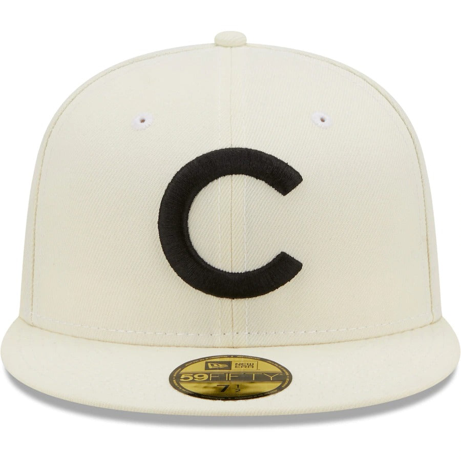 New Era Chicago Cubs Cream 1908 World Series Chrome Alternate Undervisor 59FIFTY Fitted Hat