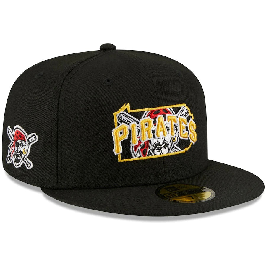 New Era Black Pittsburgh Pirates Local II 59FIFTY Fitted Hat