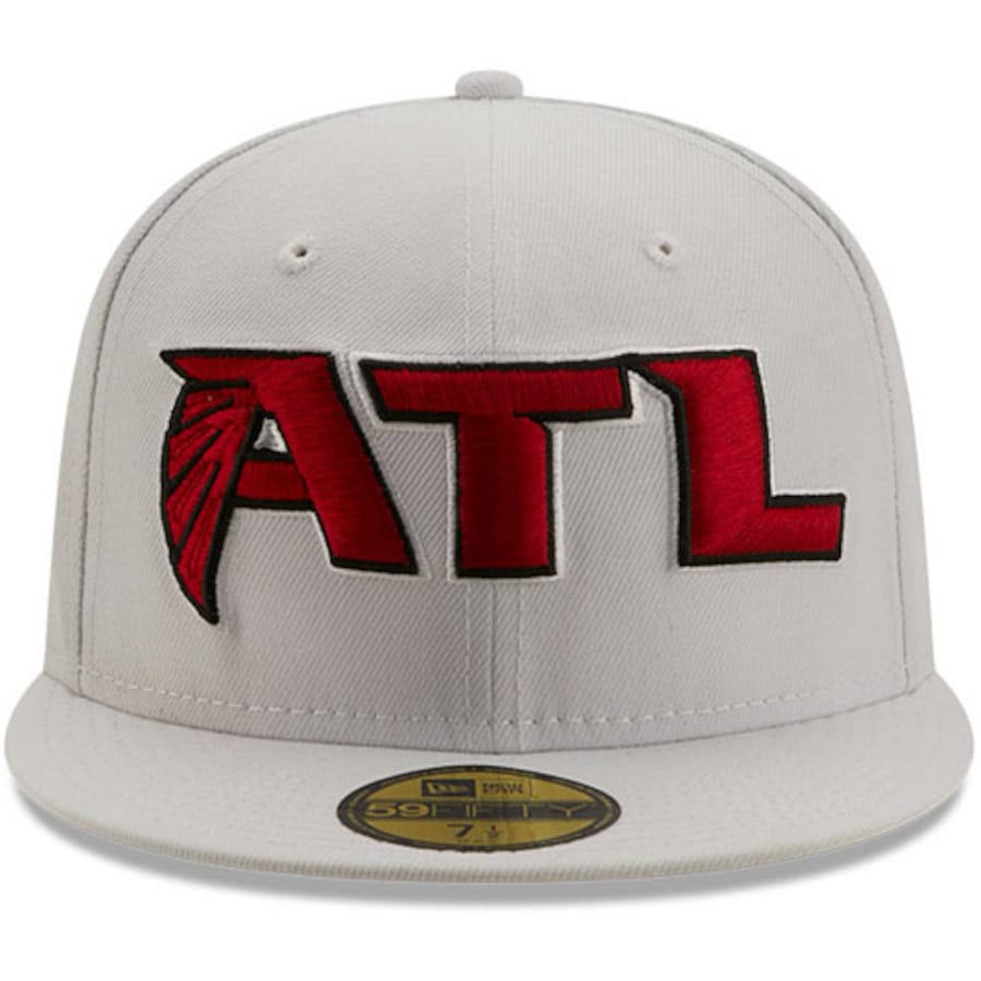 New Era White Atlanta Falcons 1996 Pro Bowl Patch Red Undervisor 59FIFY Fitted Hat