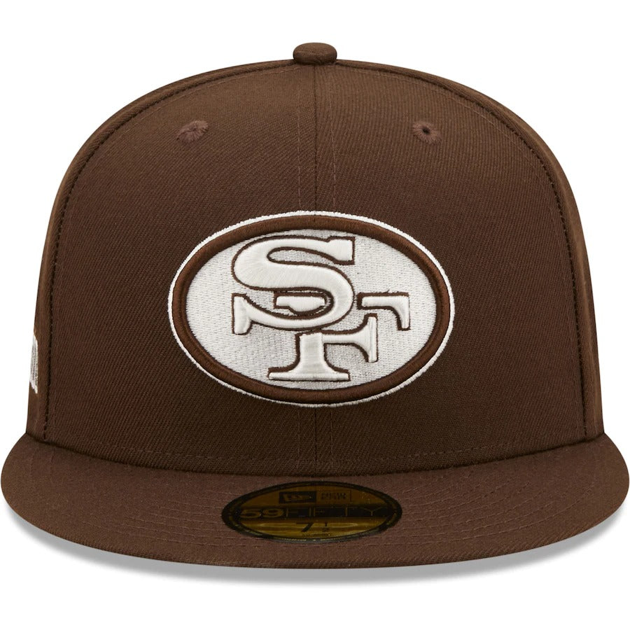 New Era San Francisco 49ers Brown Super Bowl XXIII Chrome Undervisor 59FIFTY Fitted Hat