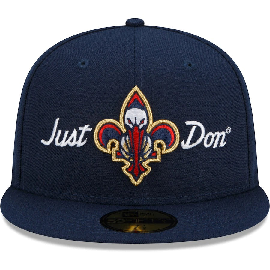 New Era x Just Don New Orleans Pelicans Navy 59FIFTY Fitted Hat