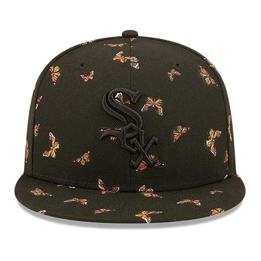 New Era Chicago White Sox Black Flutter 59FIFTY Fitted Hat