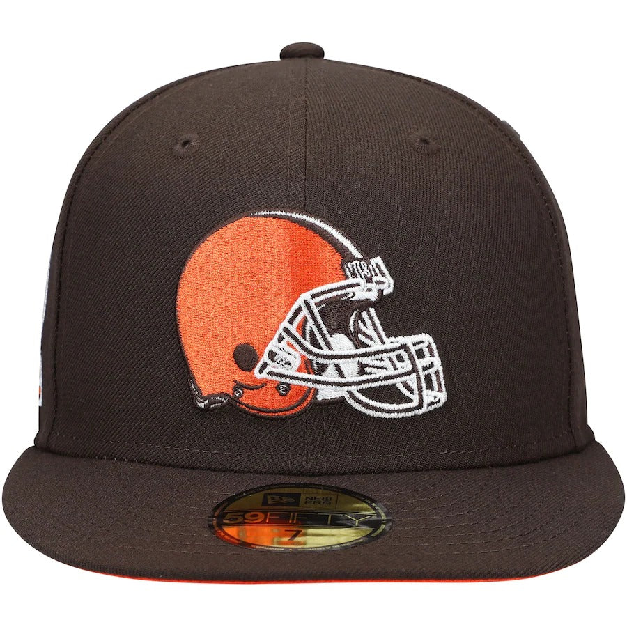New Era Cleveland Browns 60th Anniversary Patch Team Brown 59FIFTY Fitted Hat